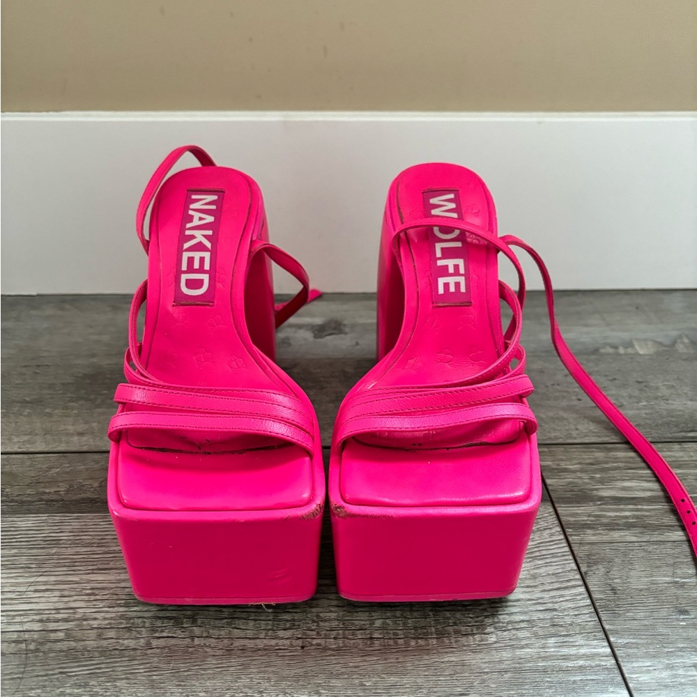 Naked Wolfe Pink Heels Pumps